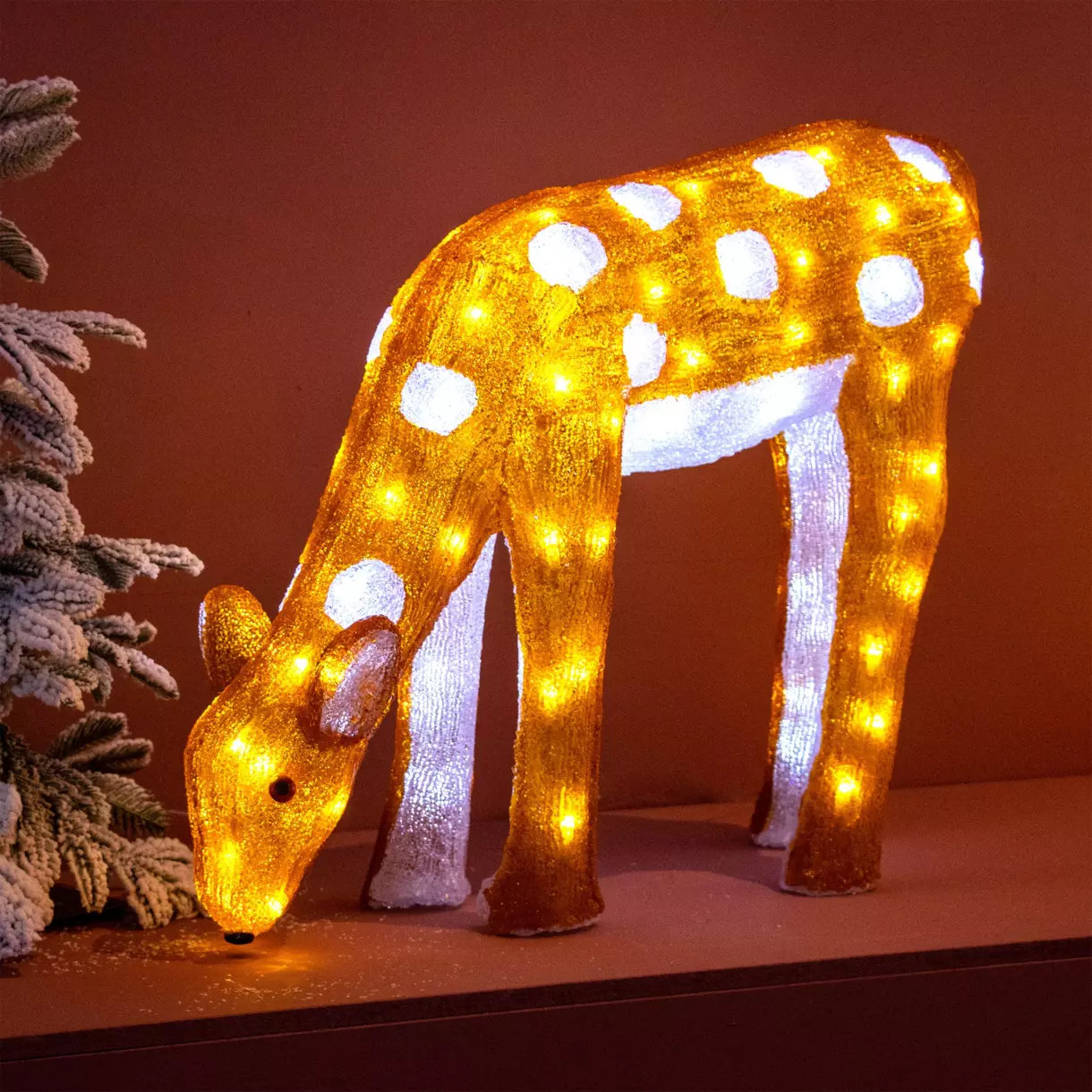 Renne lumineux Lilo Marron 100 LED 1