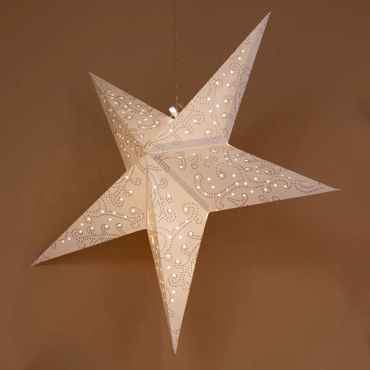 Estrella luminosa a pilas Kessy blanco y Blanco cálido 1