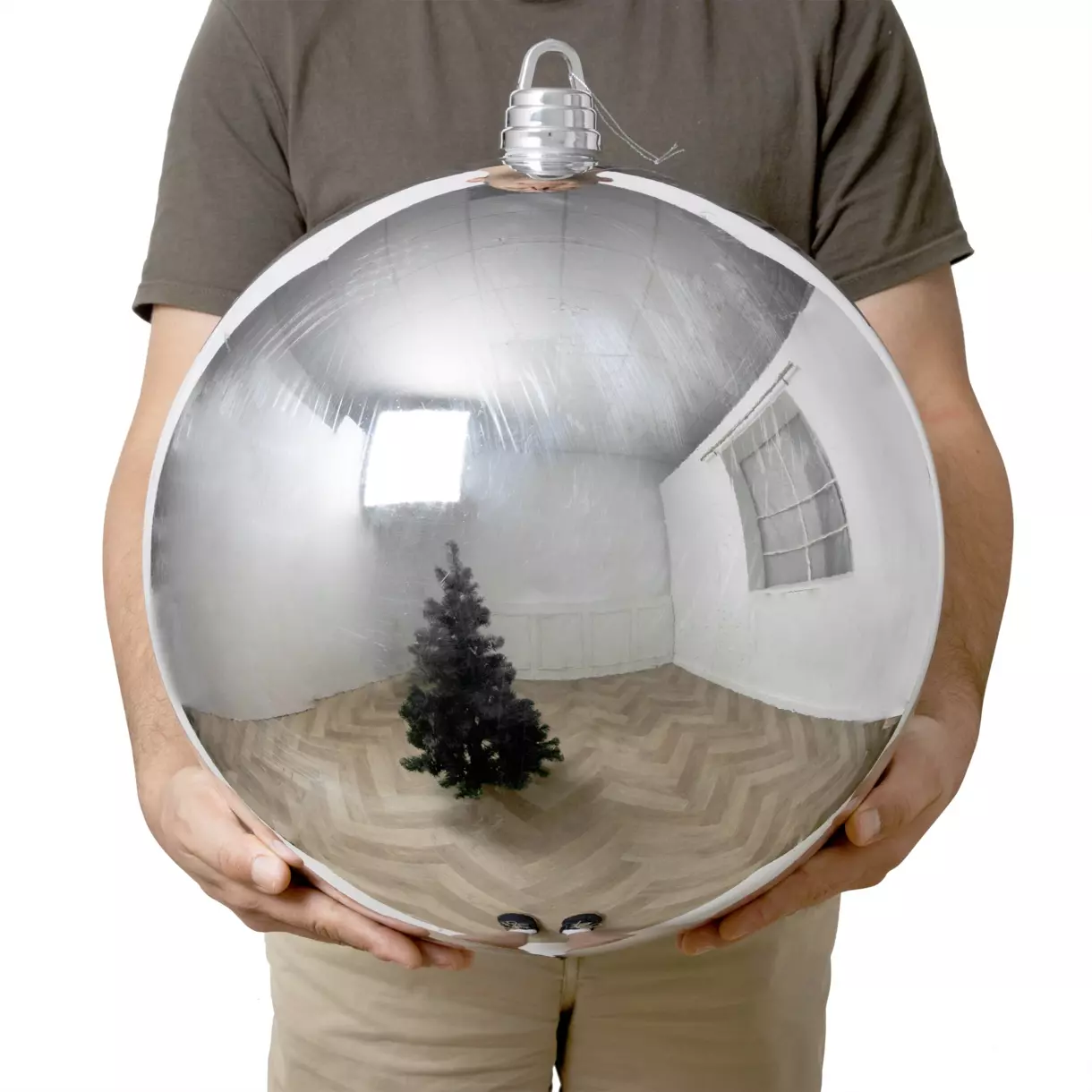 Bola de Navidad (D400 mm) New Alpine XXL Plata 1