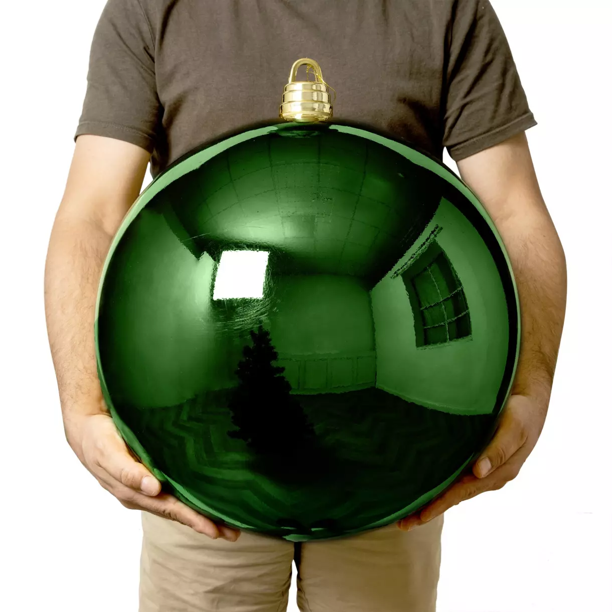 Boule de Noël (D400 mm) New Alpine XXL Vert sapin 1