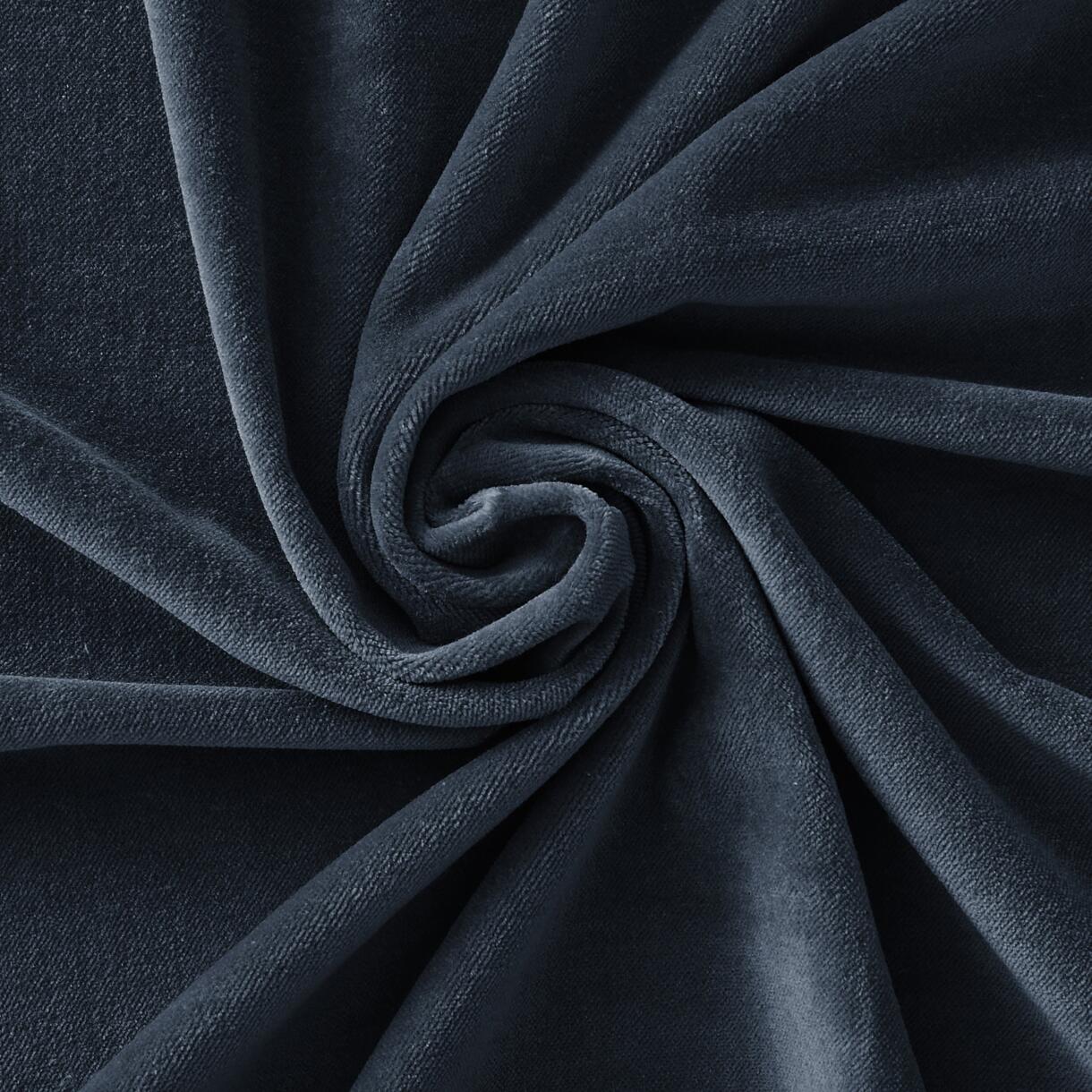 Rideau velours de coton ajustable (140 x max 270 cm) César Bleu nuit 6