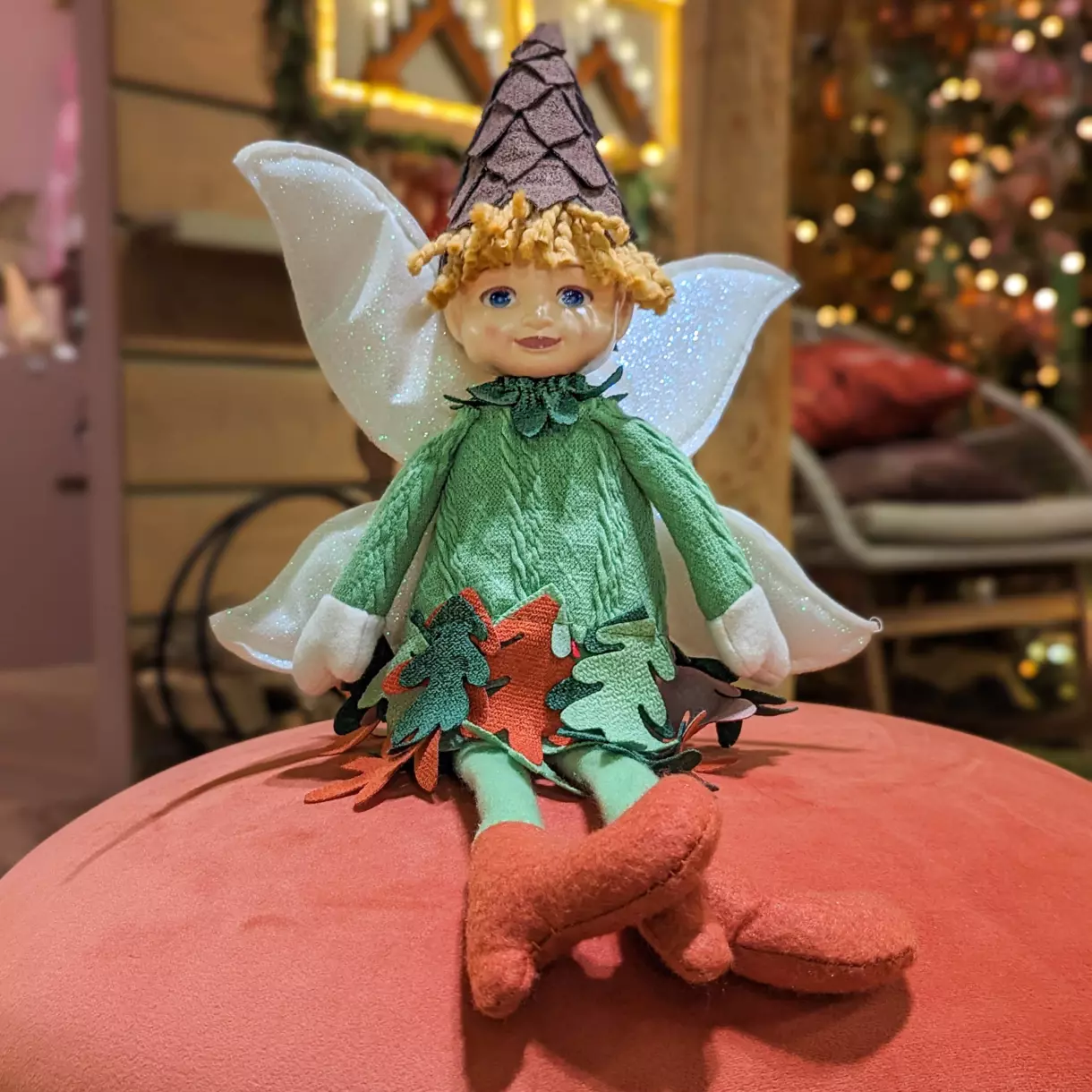 Fétaud de Noël Gabin 41 cm Vert