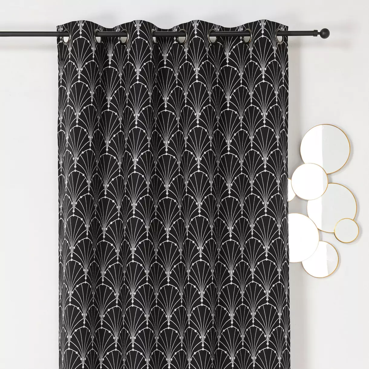 Rideau (140 x 260 cm) Charleston Argent 1