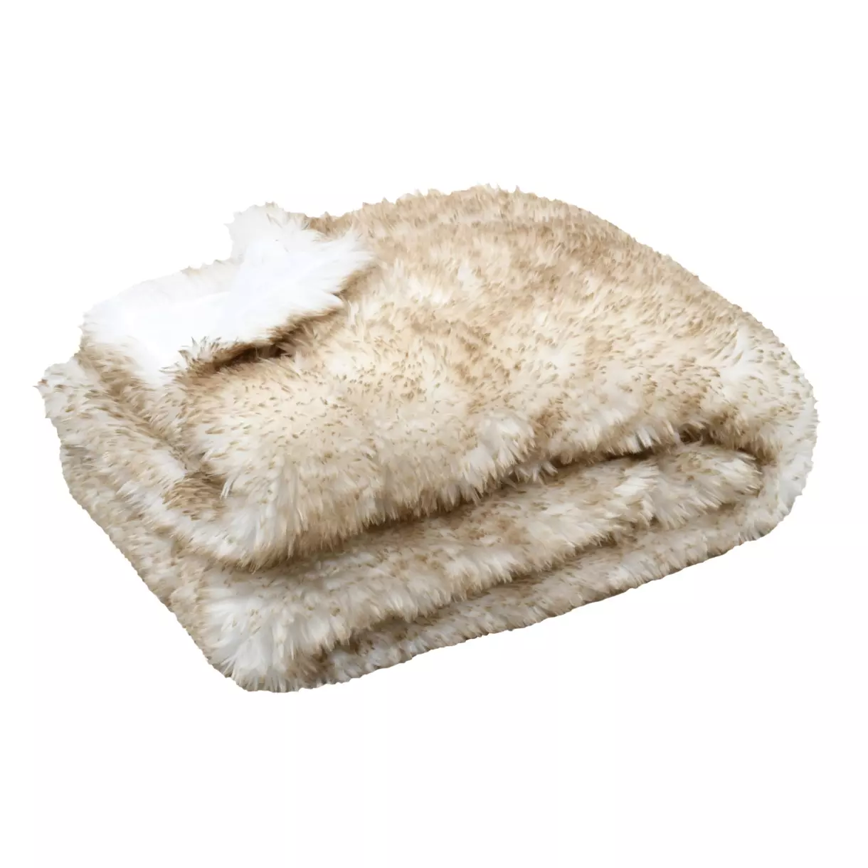 Plaid fausse fourrure (160 cm) Kingston Beige 1