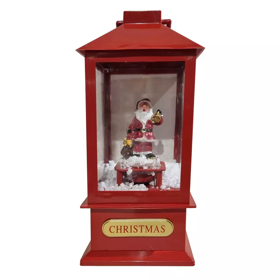 Farolillo de Navidad Papá Noël musical Rojo LED