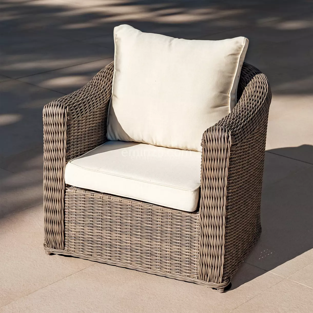 Fauteuil de jardin Calvi - Sepia/Ecru