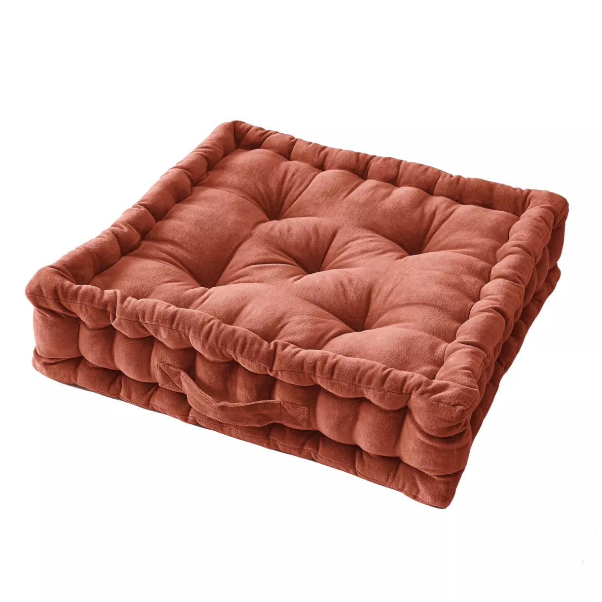 Vloerkussen katoenfluweel (50 cm) César Terracotta 1