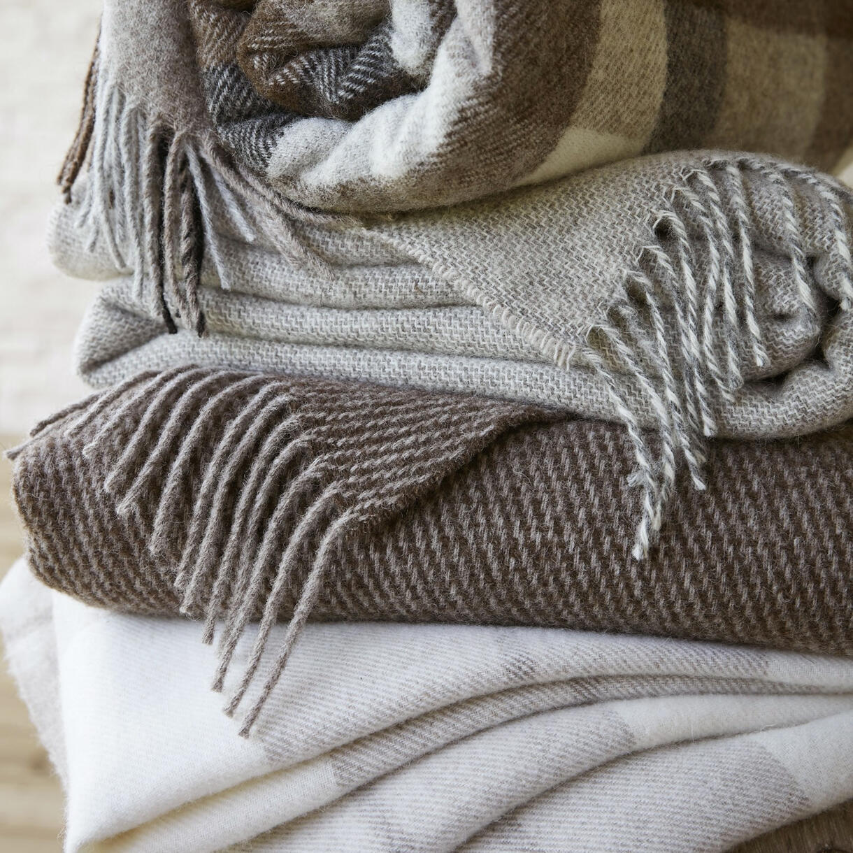 Manta de lana (200 cm) Marceau Gris