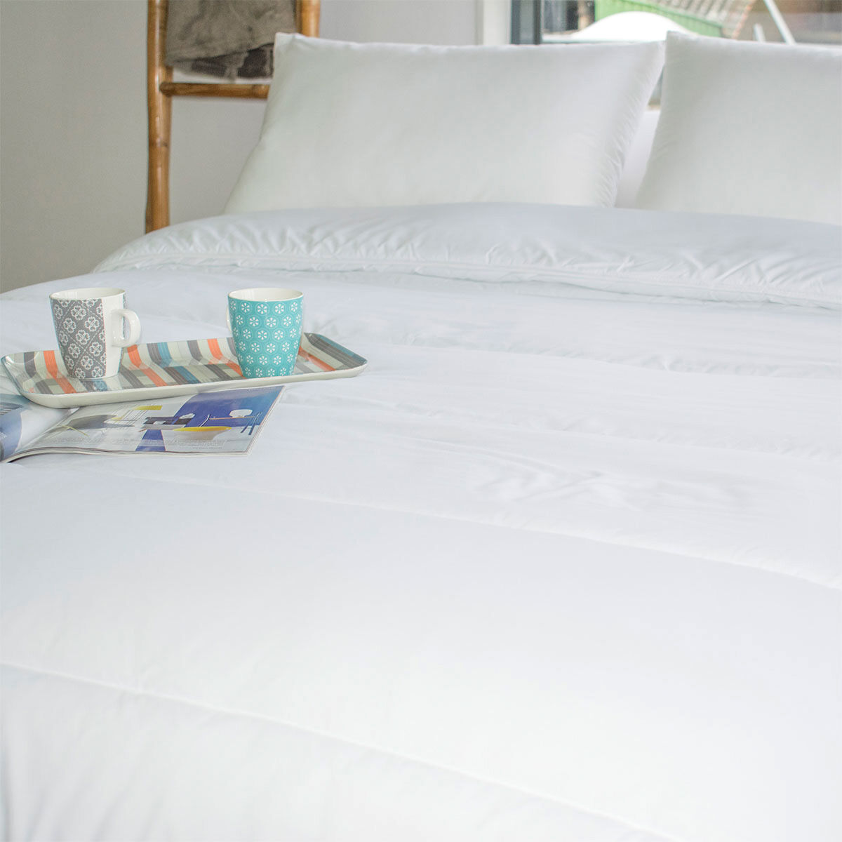Antimilben Bettdecke (140 cm) Warm Weiß