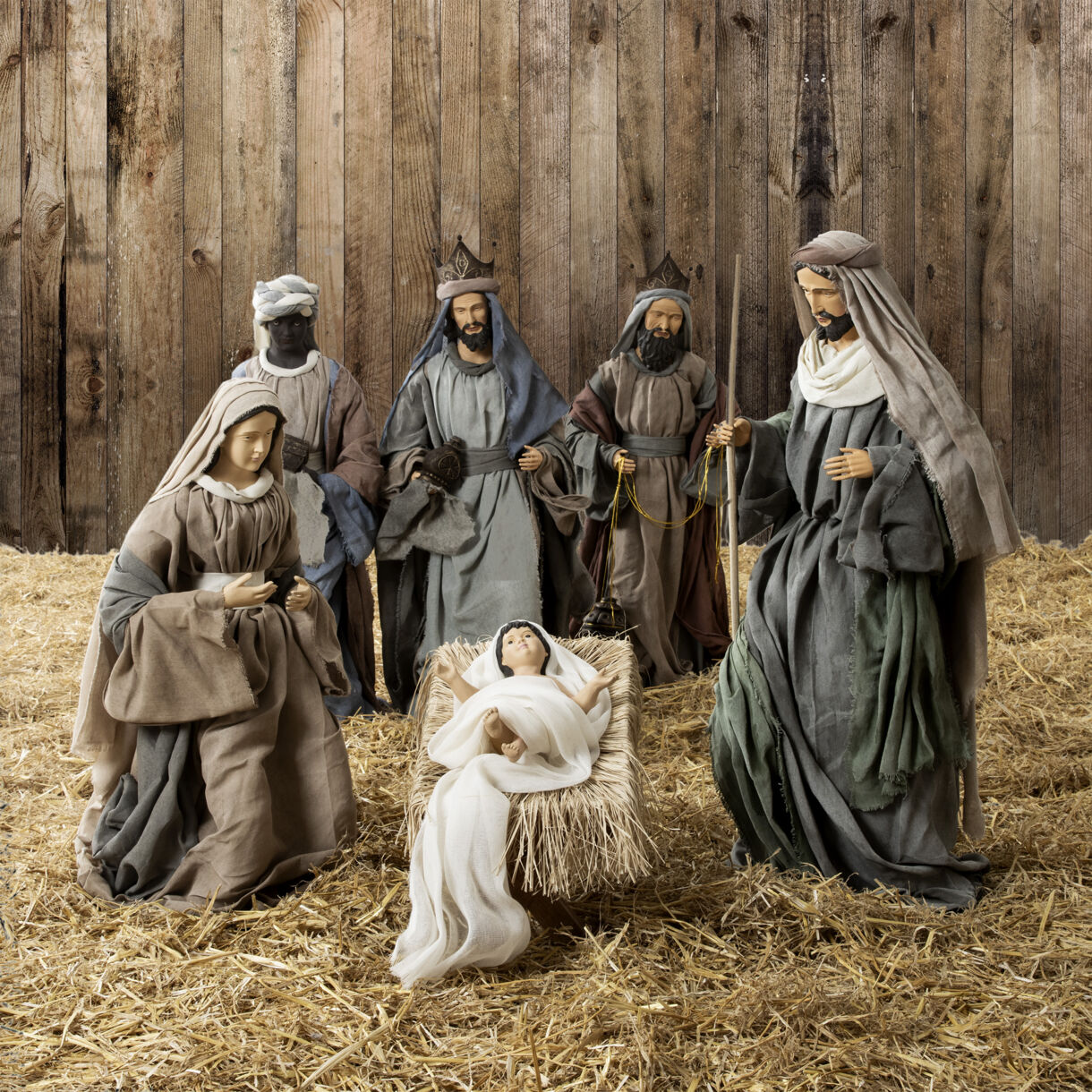 6 Grote kerststalfiguren van Gisèle