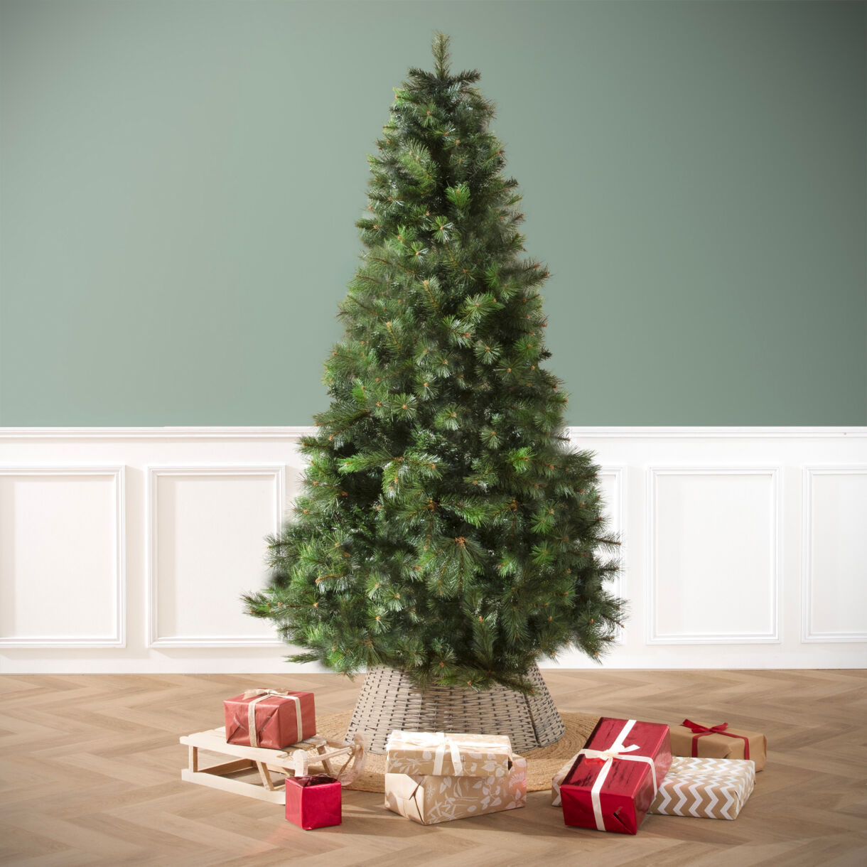 Künstlicher Weihnachtsbaum Oregon H215 cm Tannengrün 1