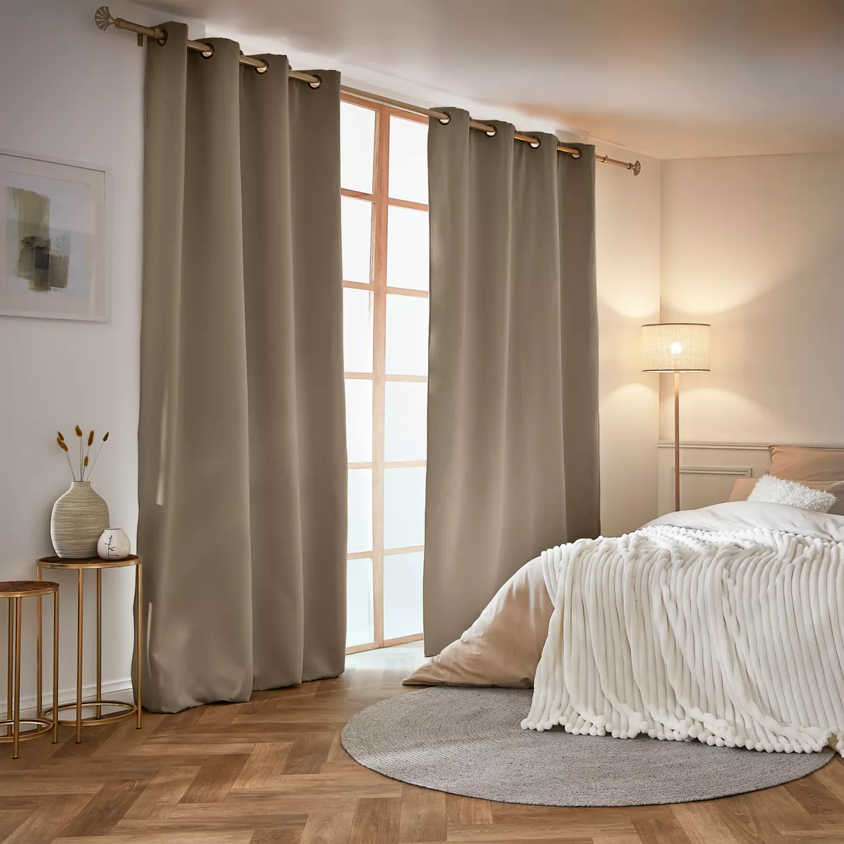 Cortina opaca térmica (140 x 260 cm) Inuit Beige 1