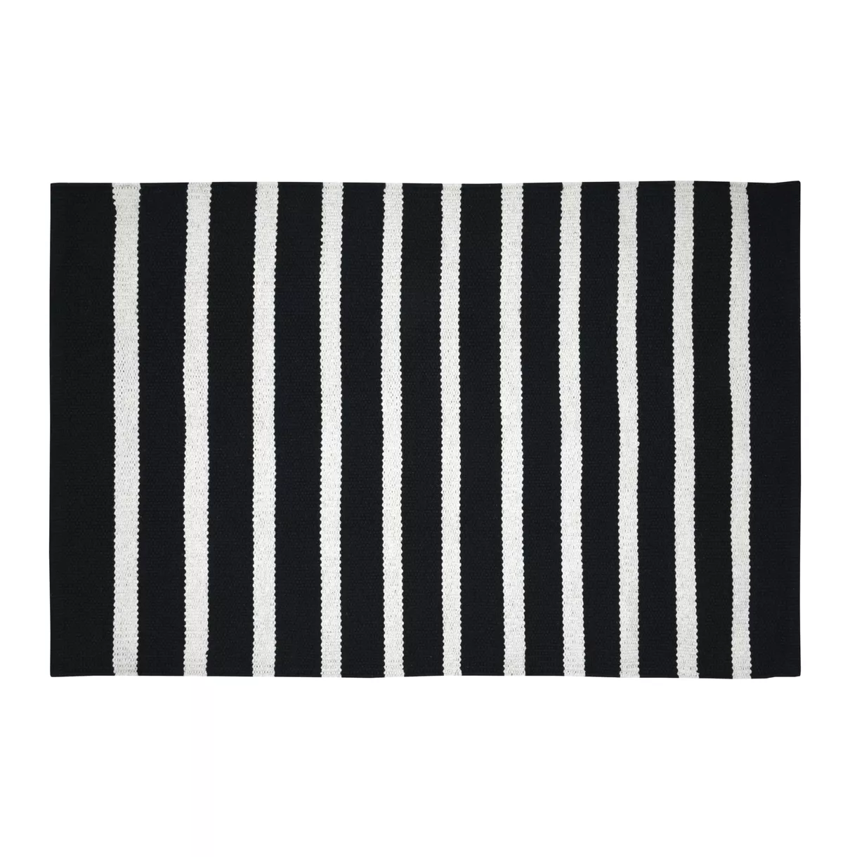 Alfombra en algodón (60 x 90 cm) Calvi Negro