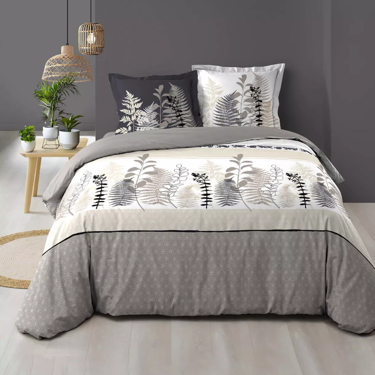 PARURE 3 P. 260 x 240 CM IMPRIME 57 FILS ALLOVER CYLIANE