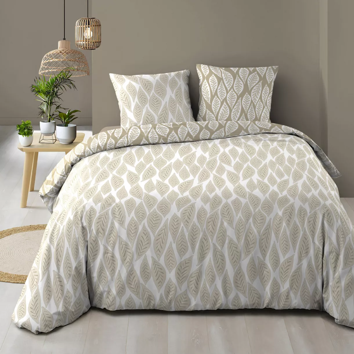PARURE 3 P. 240 x 220 CM IMPRIME 57 FILS ALLOVER MAREVA