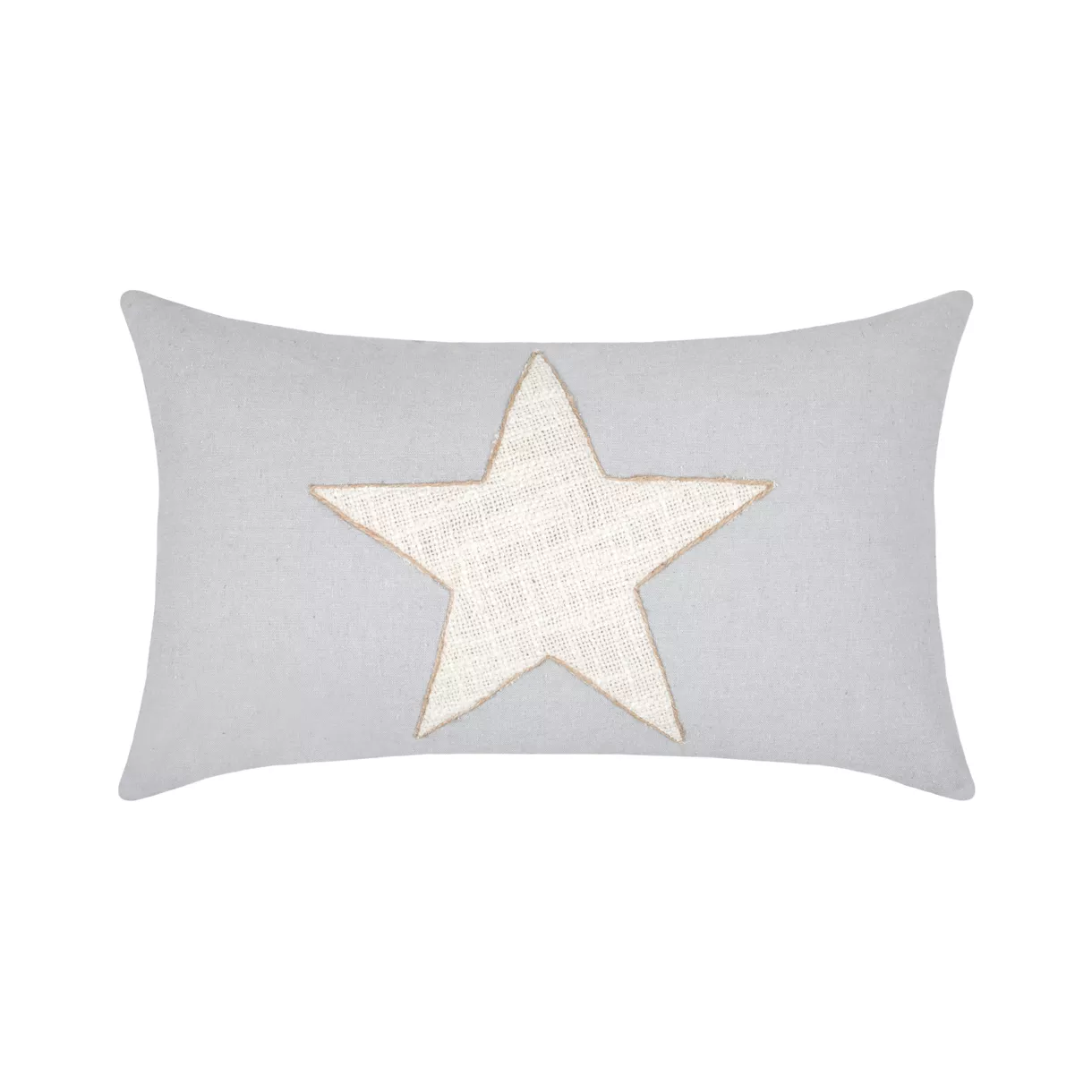 Coussin rectangulaire coton (50 cm) Happy Gris souris