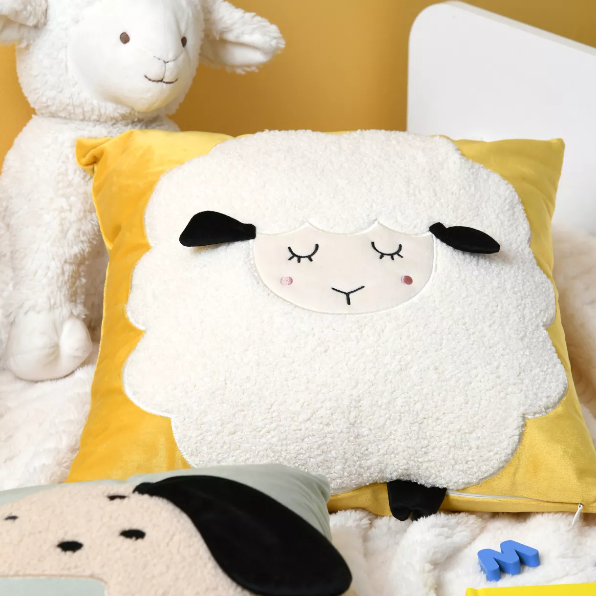Cuscino bambino quadrato (40 x 40 cm) Mimy Bianco