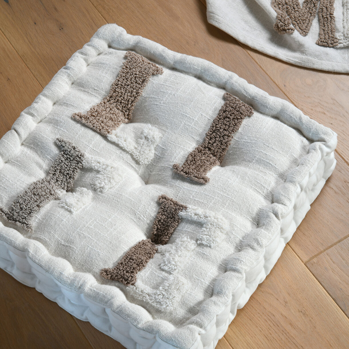 Cojín de suelo en algodón (45 x 10 cm) Joanny Crudo