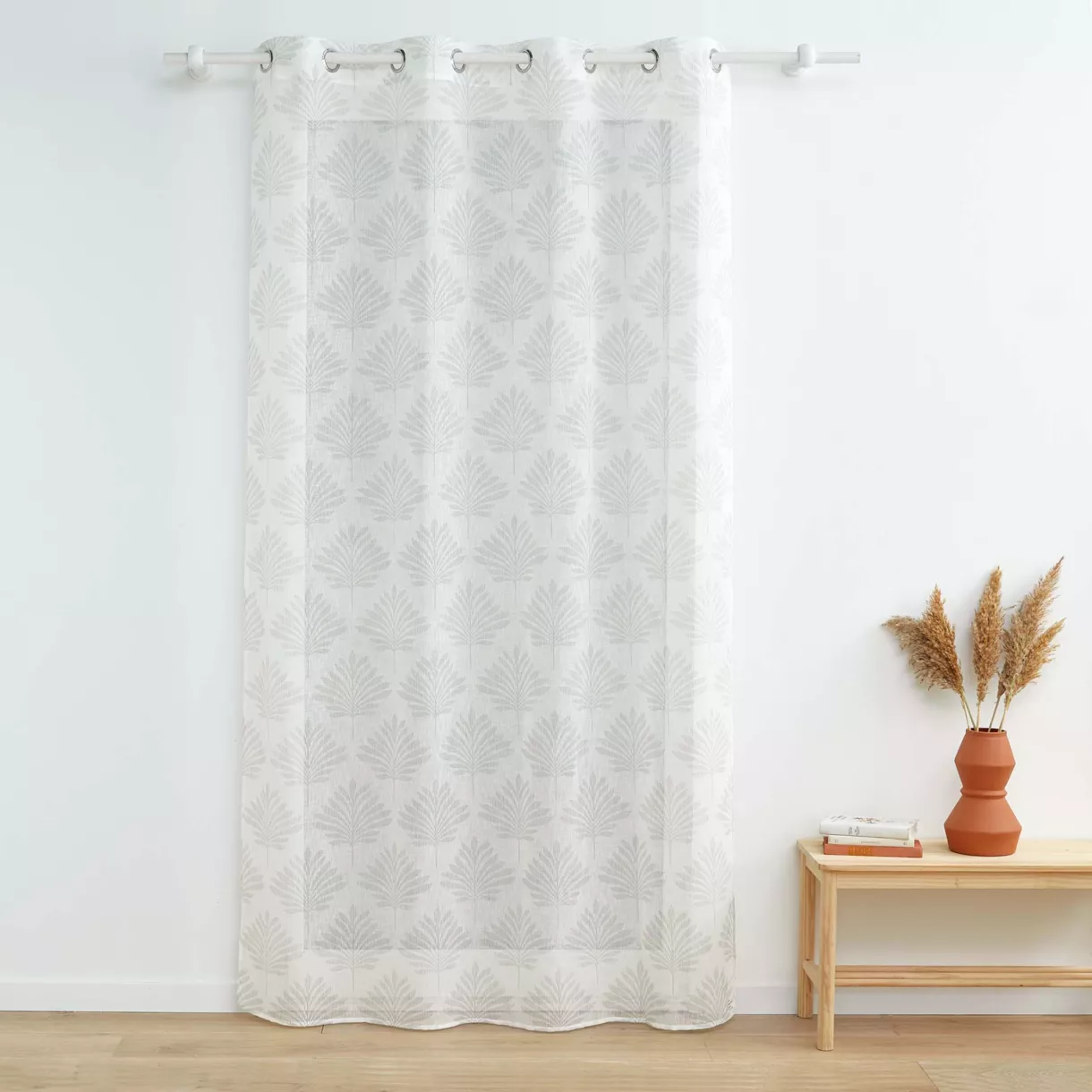Visillo tejido (140 x 280 cm) Levita Blanco
