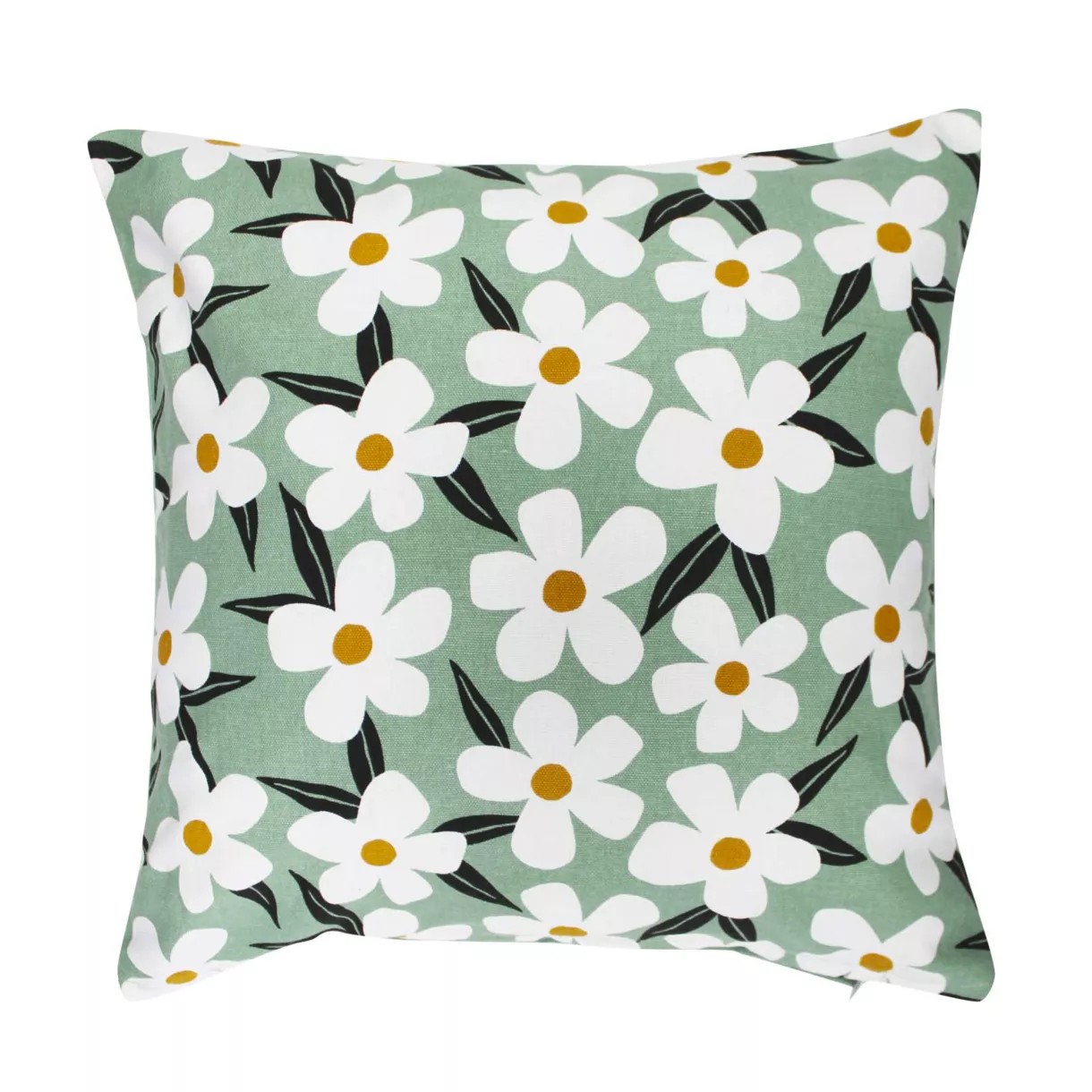 Funda de cojín en algodón (40 x 40 cm) Darcy Verde salvia