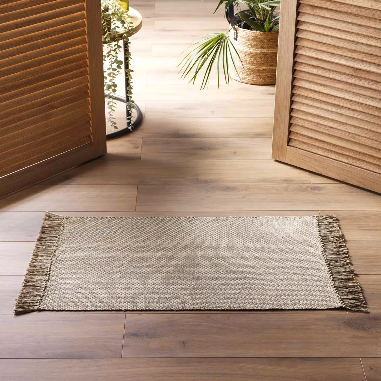 Alfombra en algodón (50 x 80 cm) Pietro Marrón