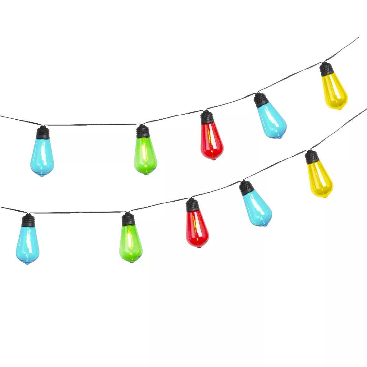 Guirnalda luminosa solar 1.8 m LED Guinguette - Multicolor