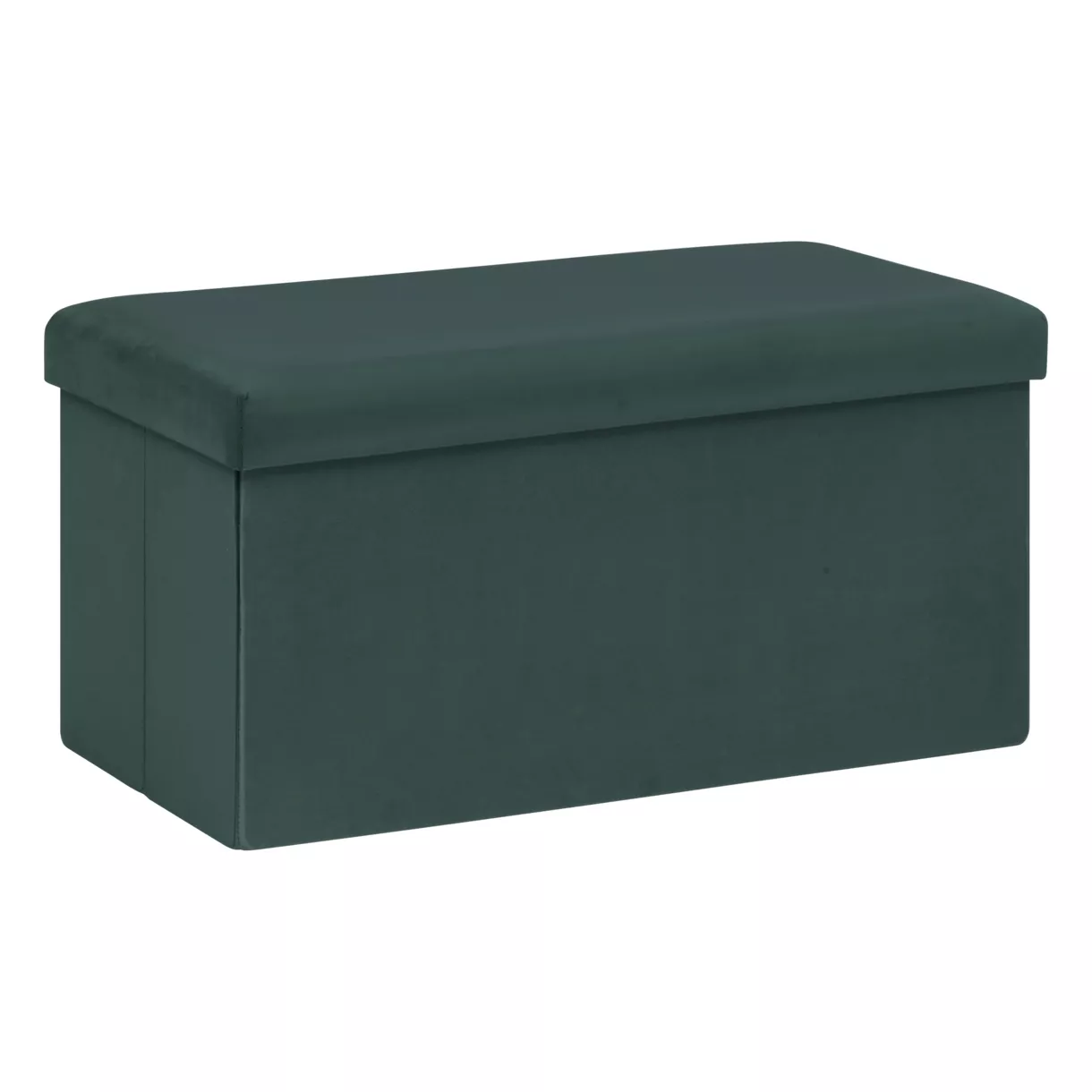 POUF PLI DBLE VEL TESS CED L, 76 x P, 38 x H, 38 cm Ambre