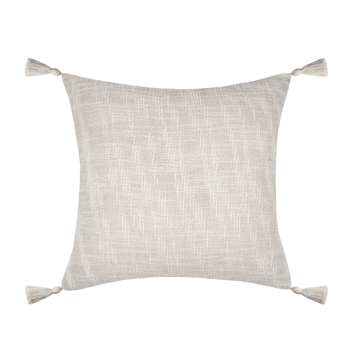 Cuscino quadrato di cotone (40 x 40 cm) Kinogi Ecru