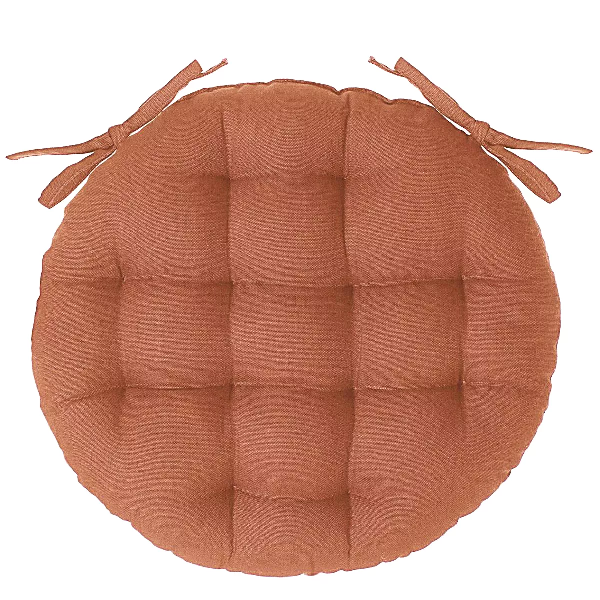Rond Stoelkussen Datara Terracotta 1