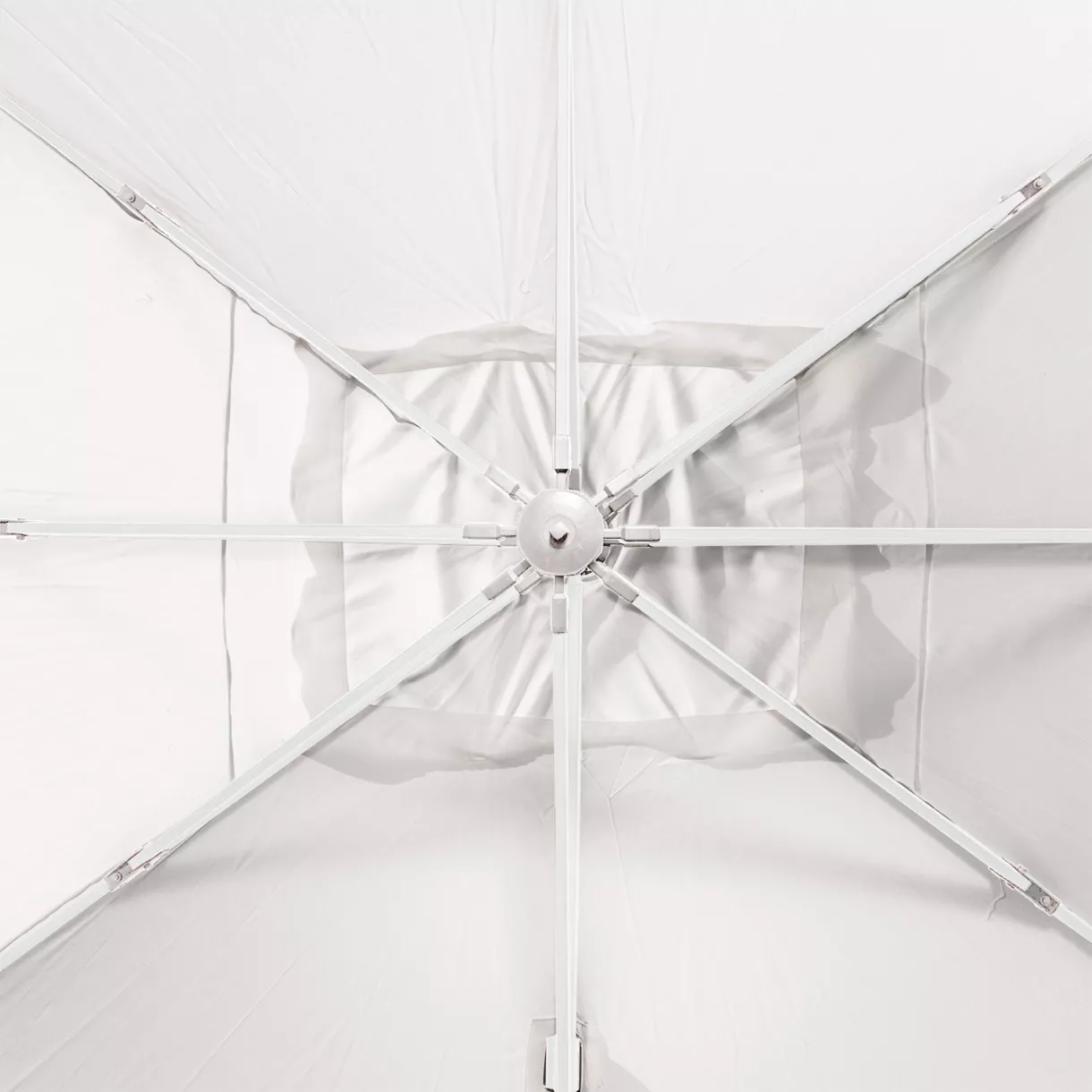 Parasol lateral rectangular (L4 x 3m) Yucatan - Blanco