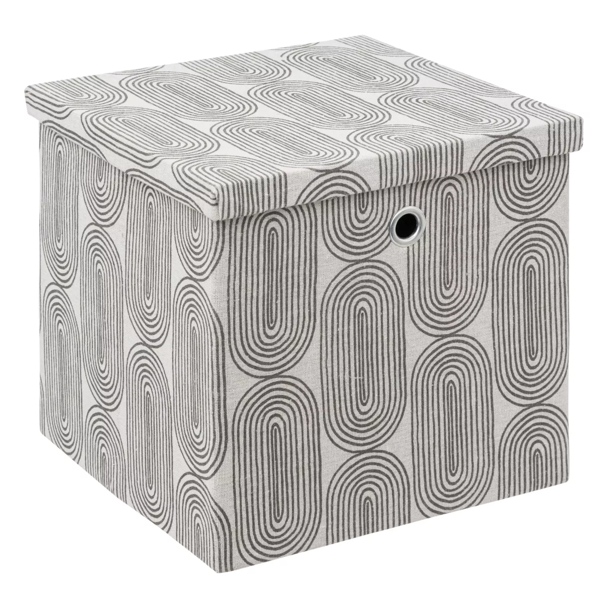 Opbergbox (31 x 31 x 31 cm) Rainbow Grijs