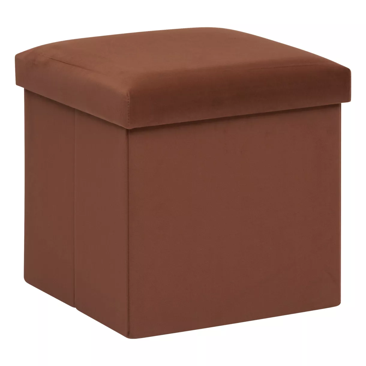 POUF PLI VEL TESS AMB L, 38 x P, 38 x H, 38 cm Ambre