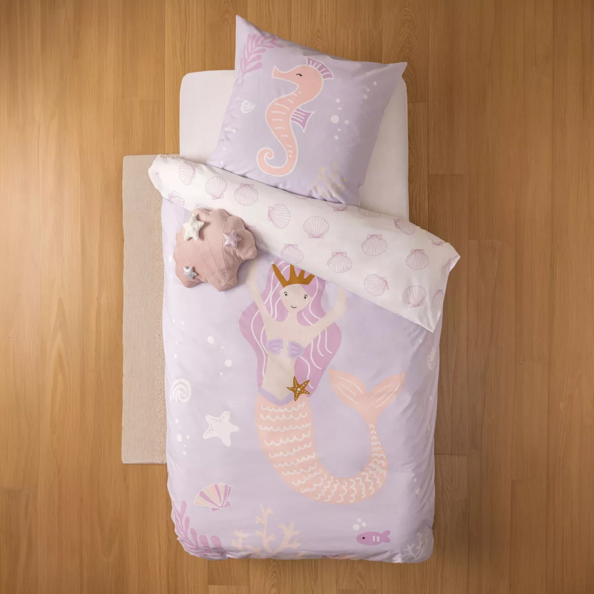 PARURE IMP SIRENE 140X200 L, 200 x P, 140 x H, 0,5 cm Violet