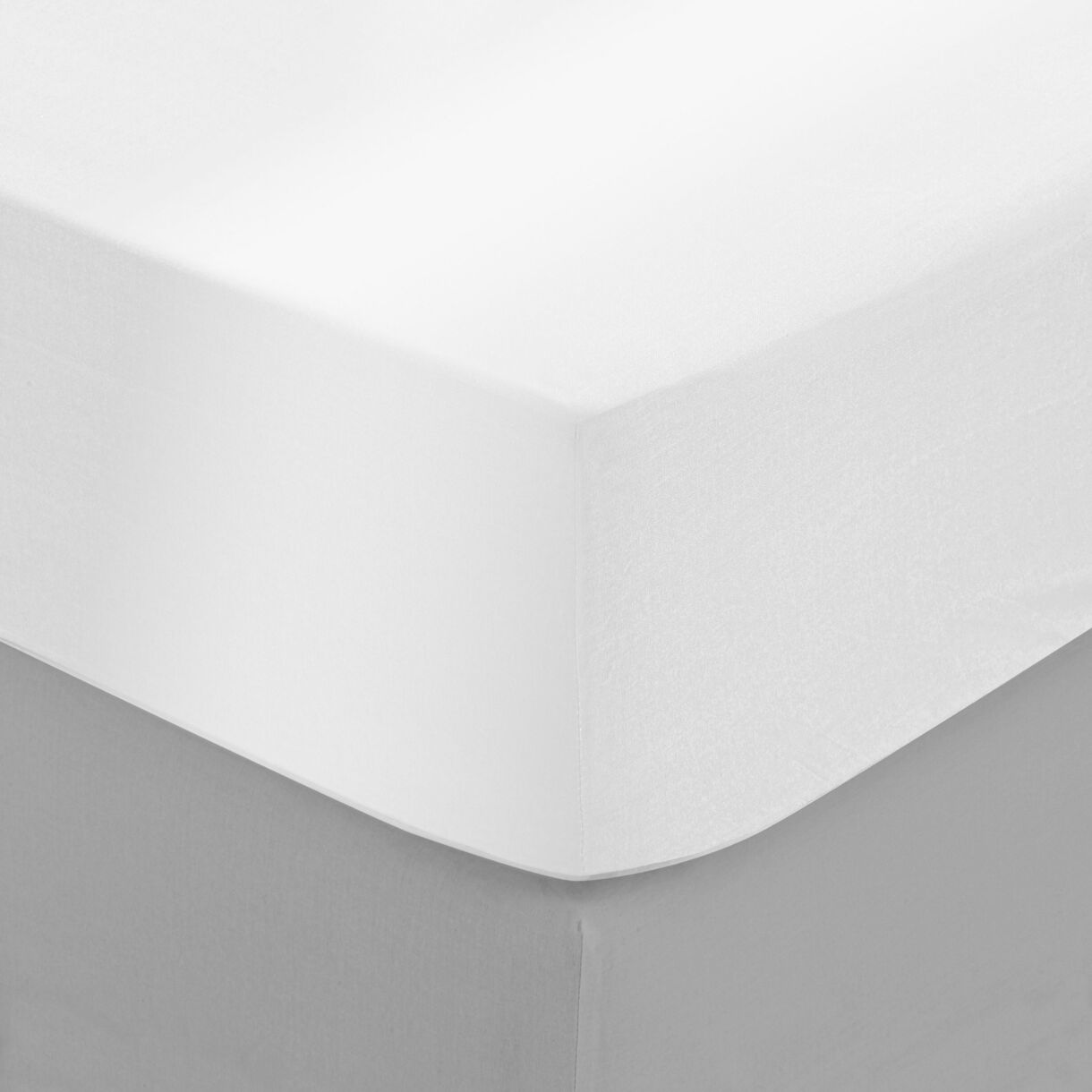 Spannbettlake aus Baumwoll-Satin (160 x 200 cm) Lydia Weiß