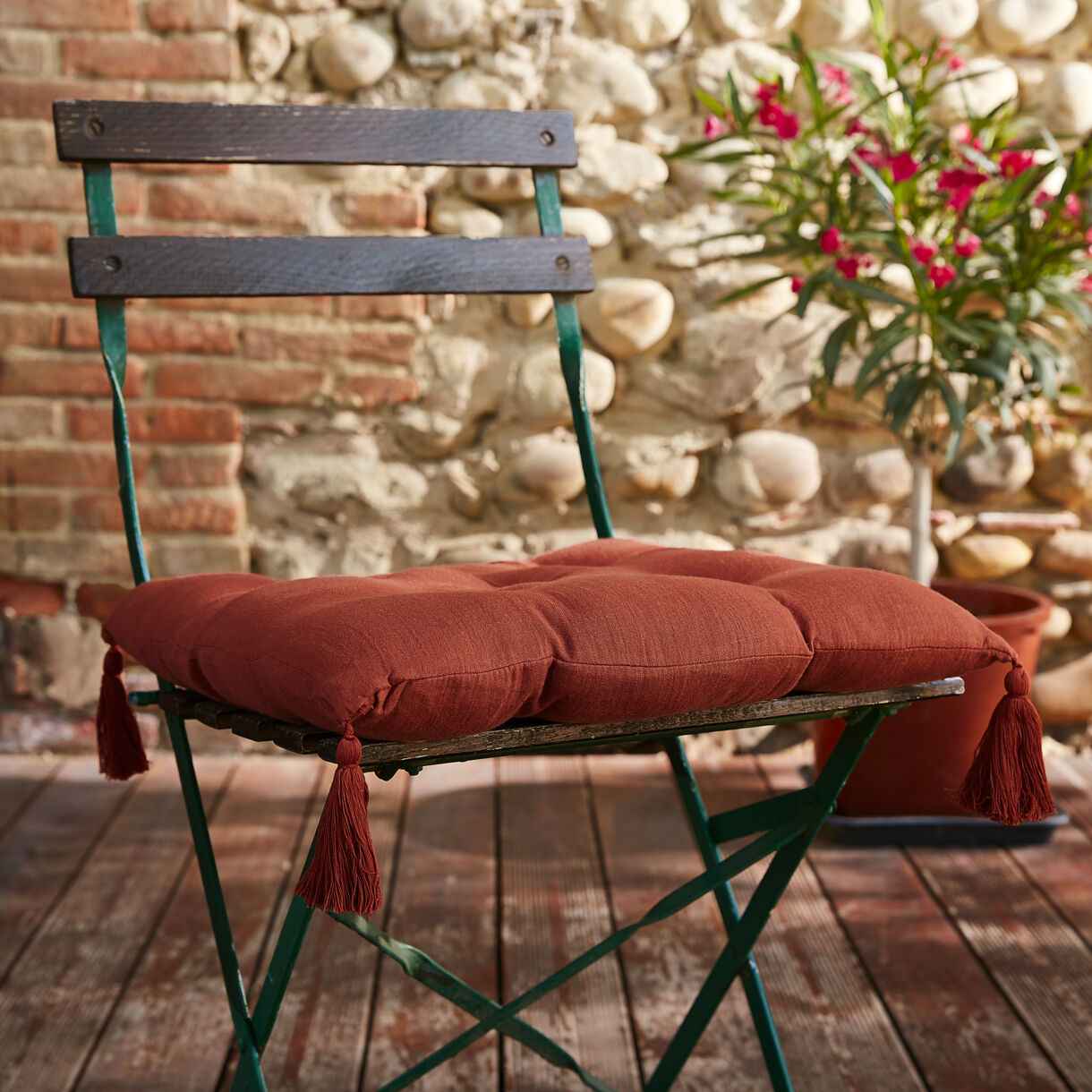 Cojín para silla (40 cm) Gaïa Terracota 1