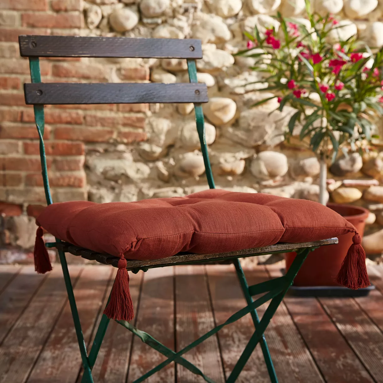 Coussin de chaise (40 cm) Gaïa Terracotta 1