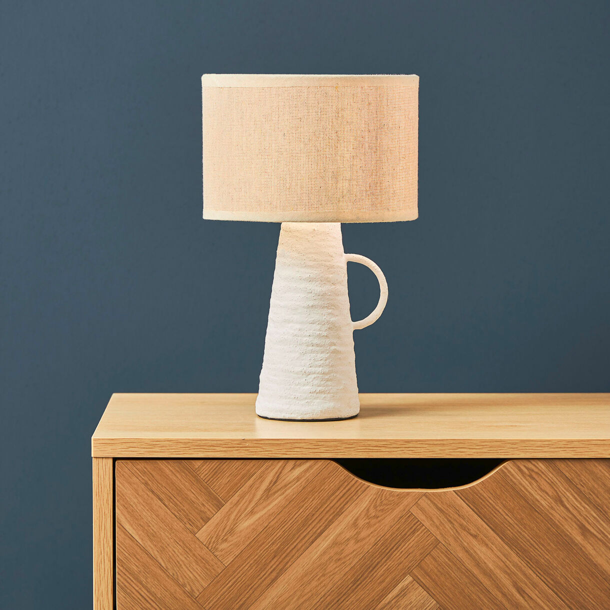 Lámpara de mesa ánfora (H28,5 cm) Abisko Blanco