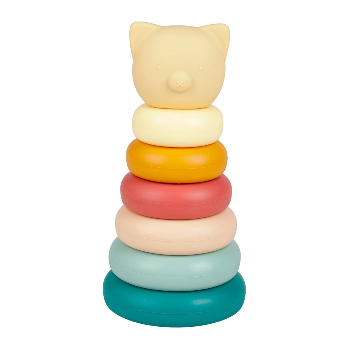 Torre degli annelli bimbi silicone (16 cm) Orsetto Multicolore