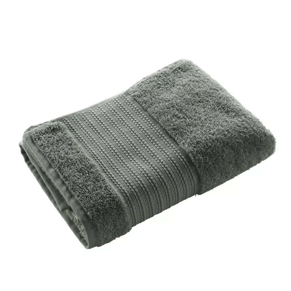 Serviette de bain coton bio (70 x 130 cm) Garance Vert romarin 6