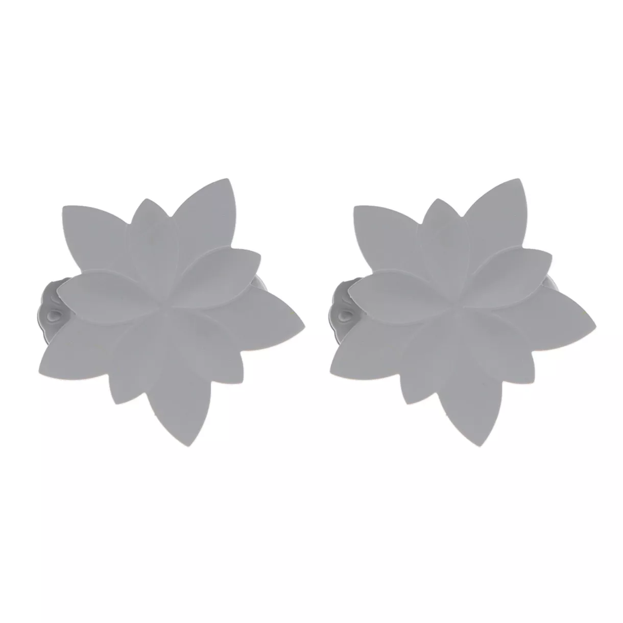 Lote de 2 pinzas para cortinas Nymphéas Gris