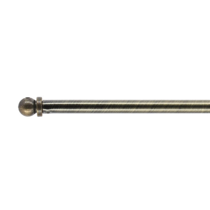 Verlengbare ronde gordijnroede (L60 - 80 cm/D7 mm) Pietro Brons