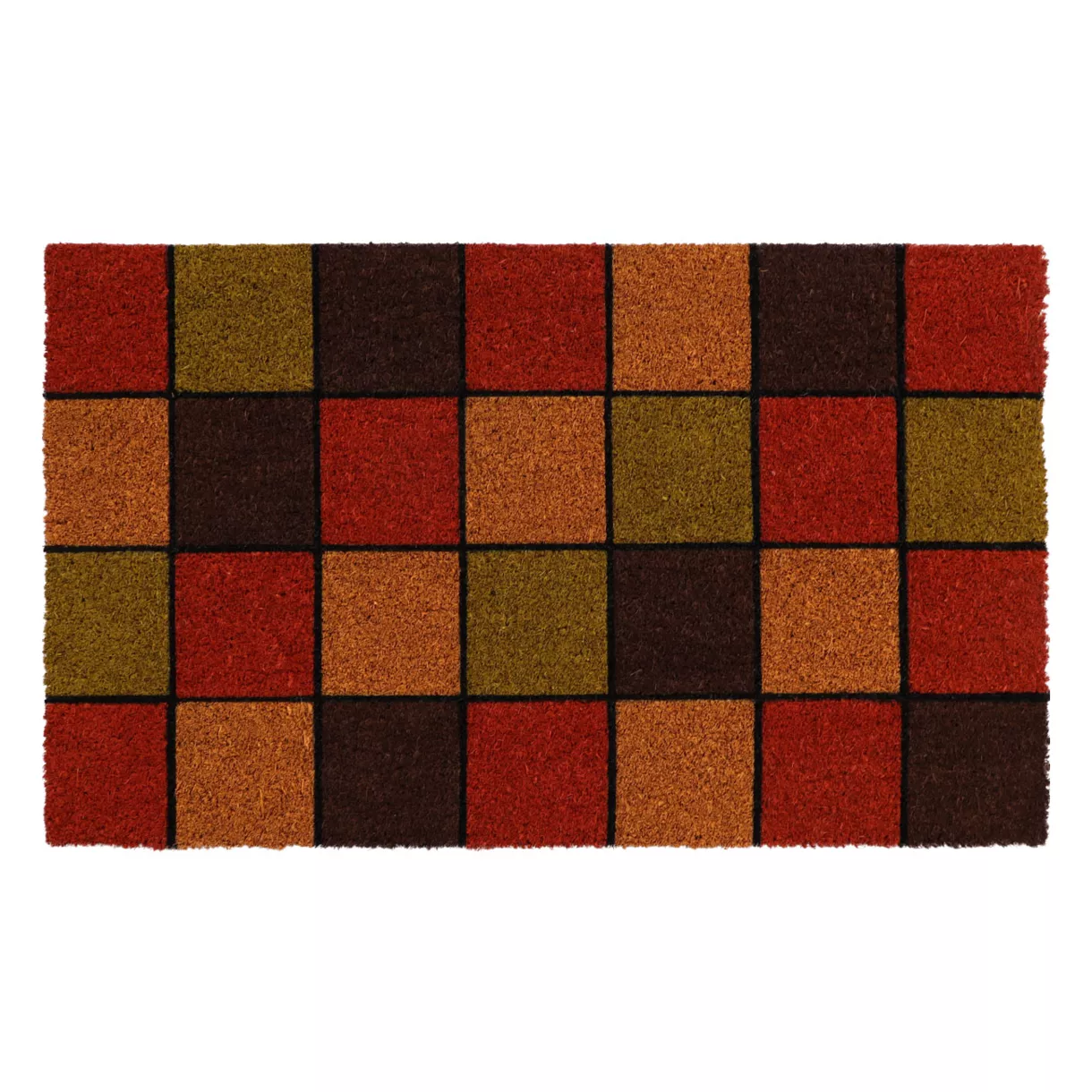TAPIS IMP 45X75CM COCO/PVC - CARLOTTA ORANGE