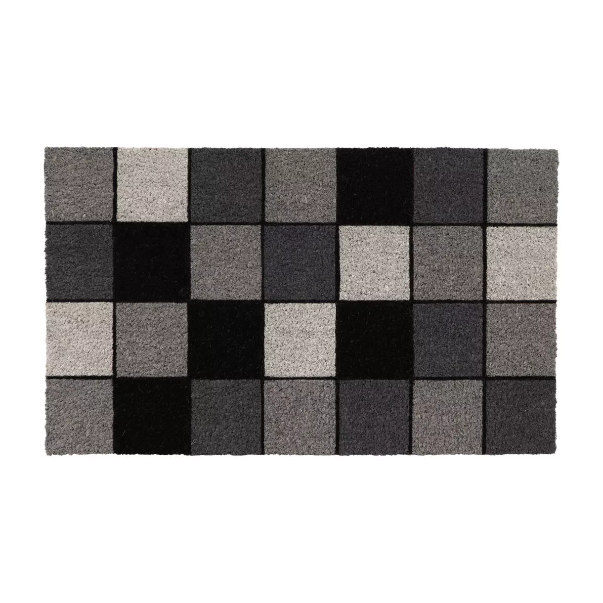 TAPIS IMP 45X75CM COCO/PVC - CARLOTTA GRIS