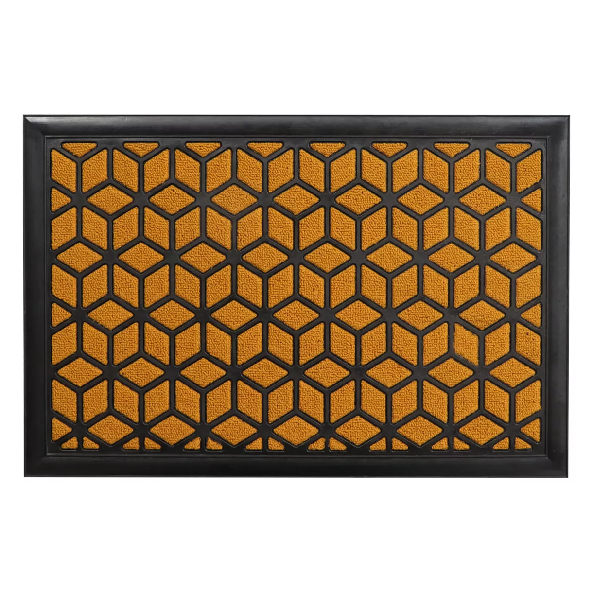 Deurmat antislip (40 x 60 cm) Long island Mosterdgeel