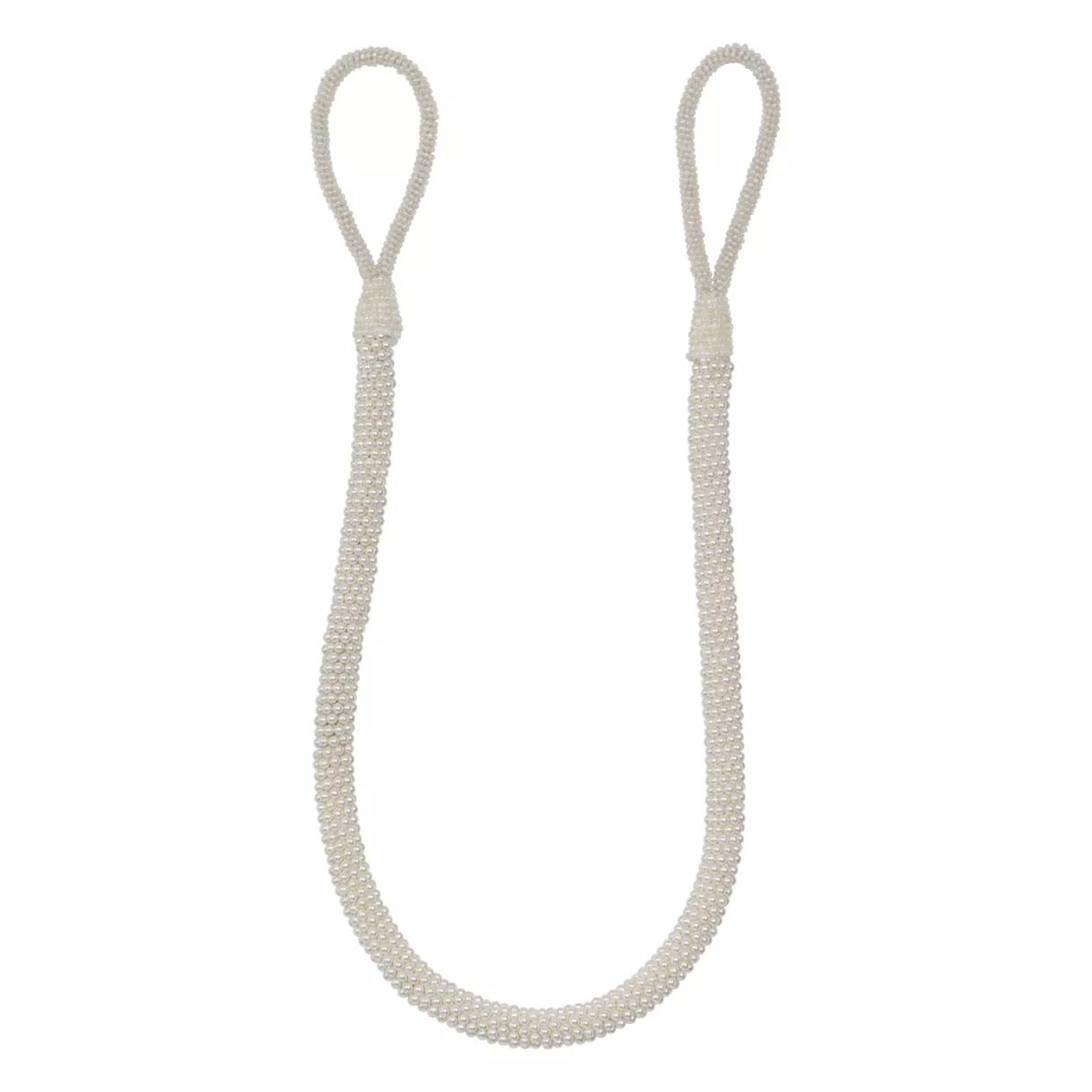 Alzapaños para cortina (80 cm) Pearl Blanco