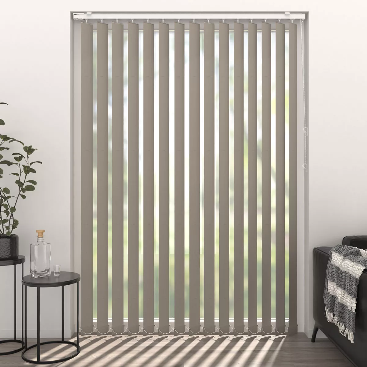 STORE VERTICAL TAMISANT HELSINKI 150X260CM - TAUPE