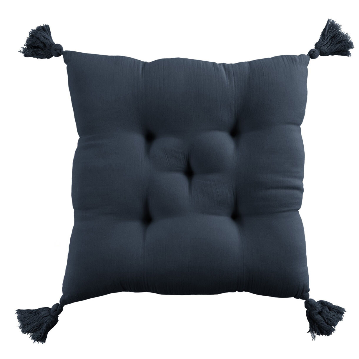 Coussin de chaise (40 cm) Gaïa Bleu nuit 1