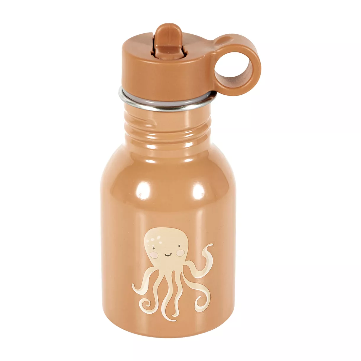 Termo metal para niño (16 cm) Pulpo Marrón