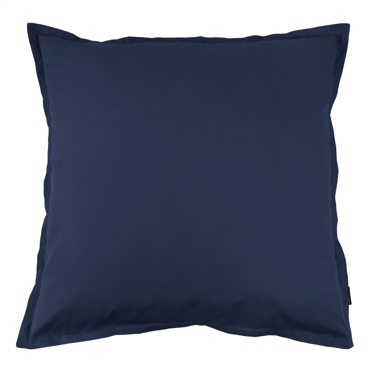 Funda de almohada cuadrada de percal de algodón (80 x 80 cm) Cali Azul marino