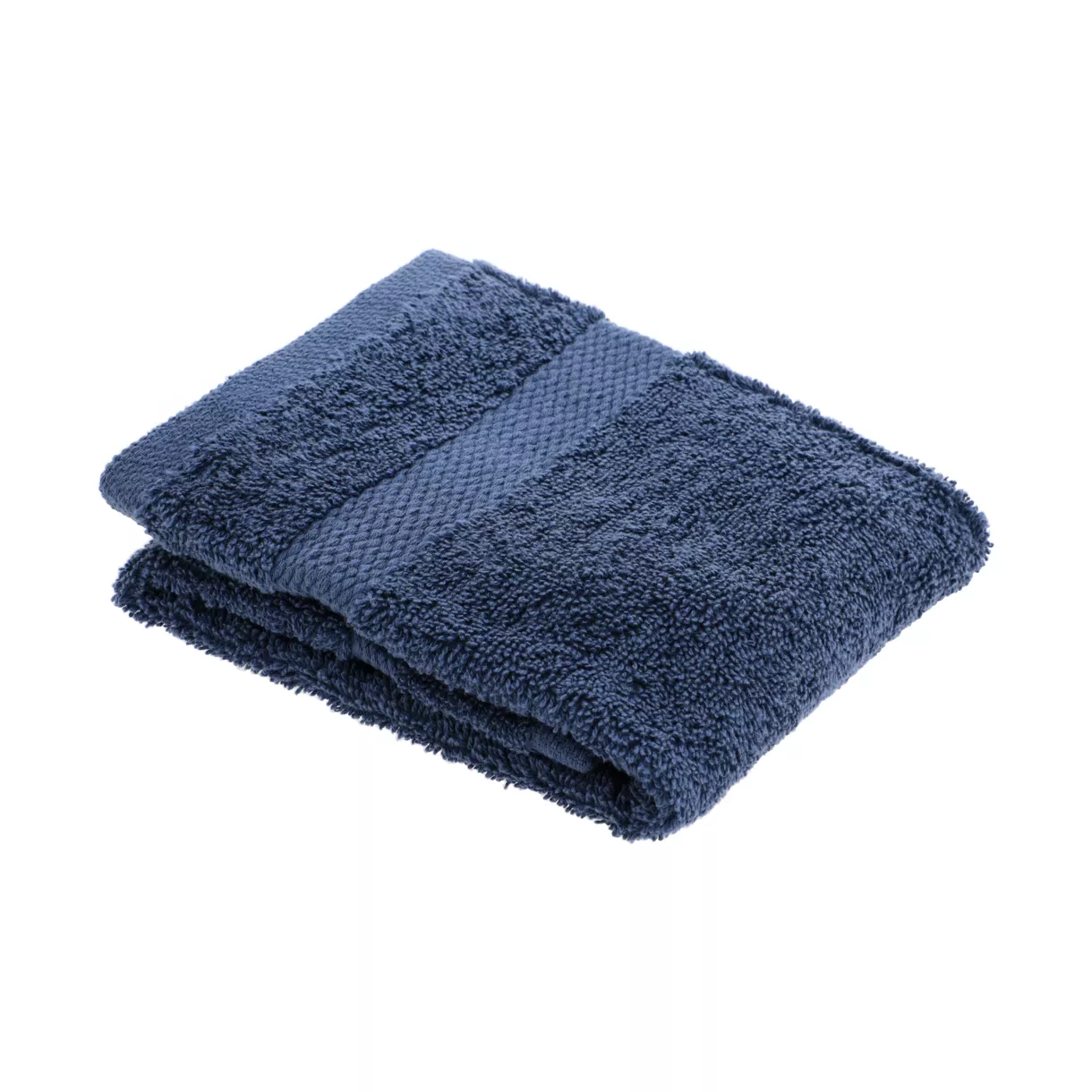 SERVIETTE INVITE 30X50 CM 100% COTON - BLEU MARINE